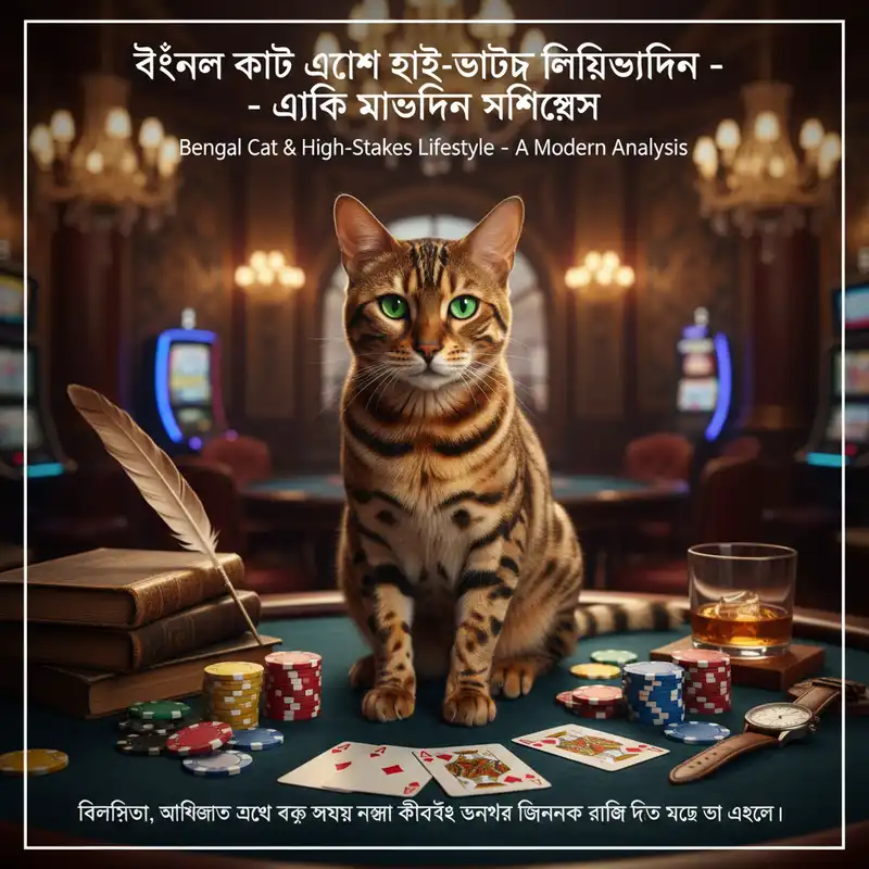 Bengal cat in a luxury lifestyle setting